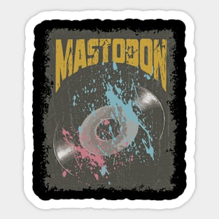 Mastodon Vintage Vynil Sticker